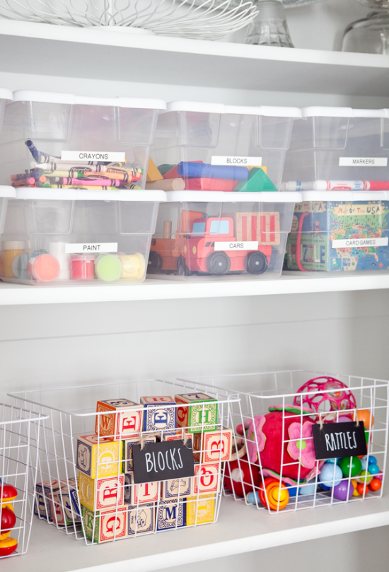 Boxwood Clippings Toy Closet Organization