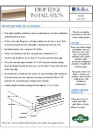 Rollex Drip Edge Installation July 2018 Thumbnail