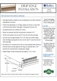 Rollex Drip Edge Installation July 2018 Thumbnail