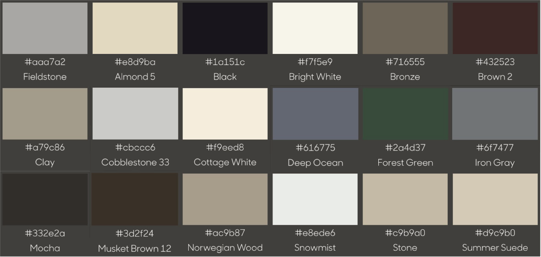 Explore Our Full Spectrum Of Aluminum Soffit Colors By Rollex