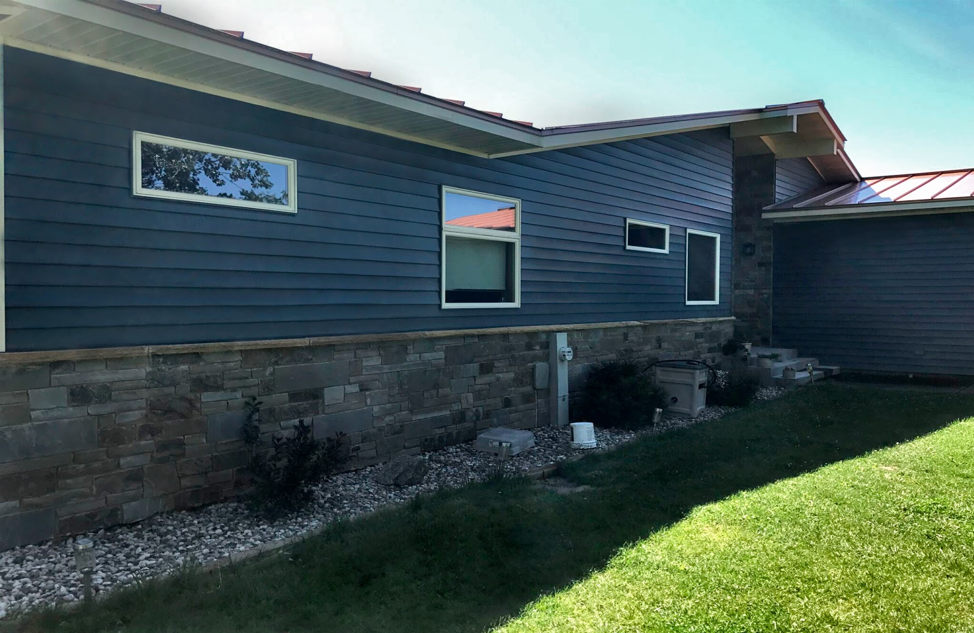 Blue Steel Siding