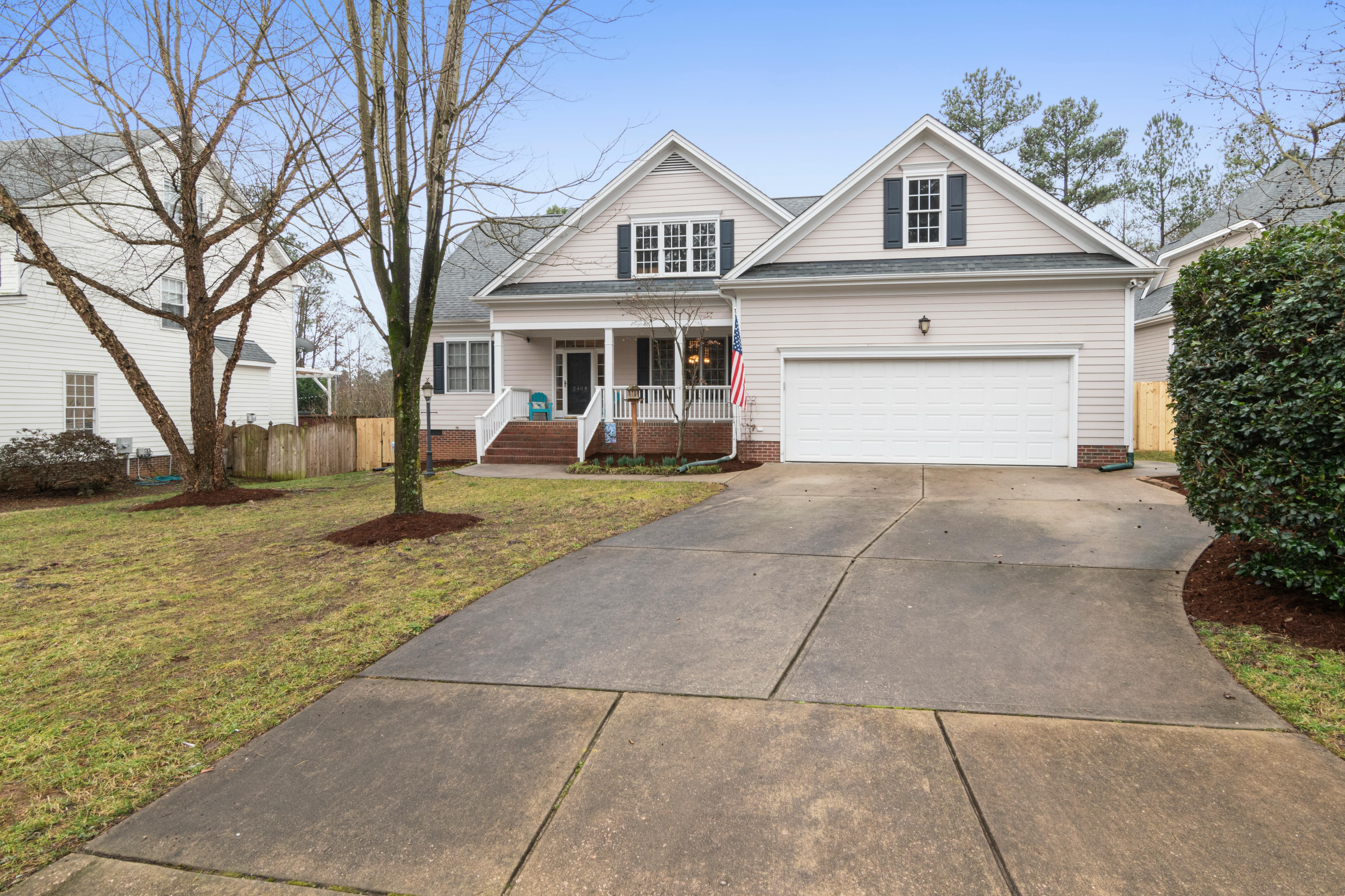 A home has a small side bump-out addition to create more space for the homeowners.