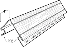 4" Outside Corner Post