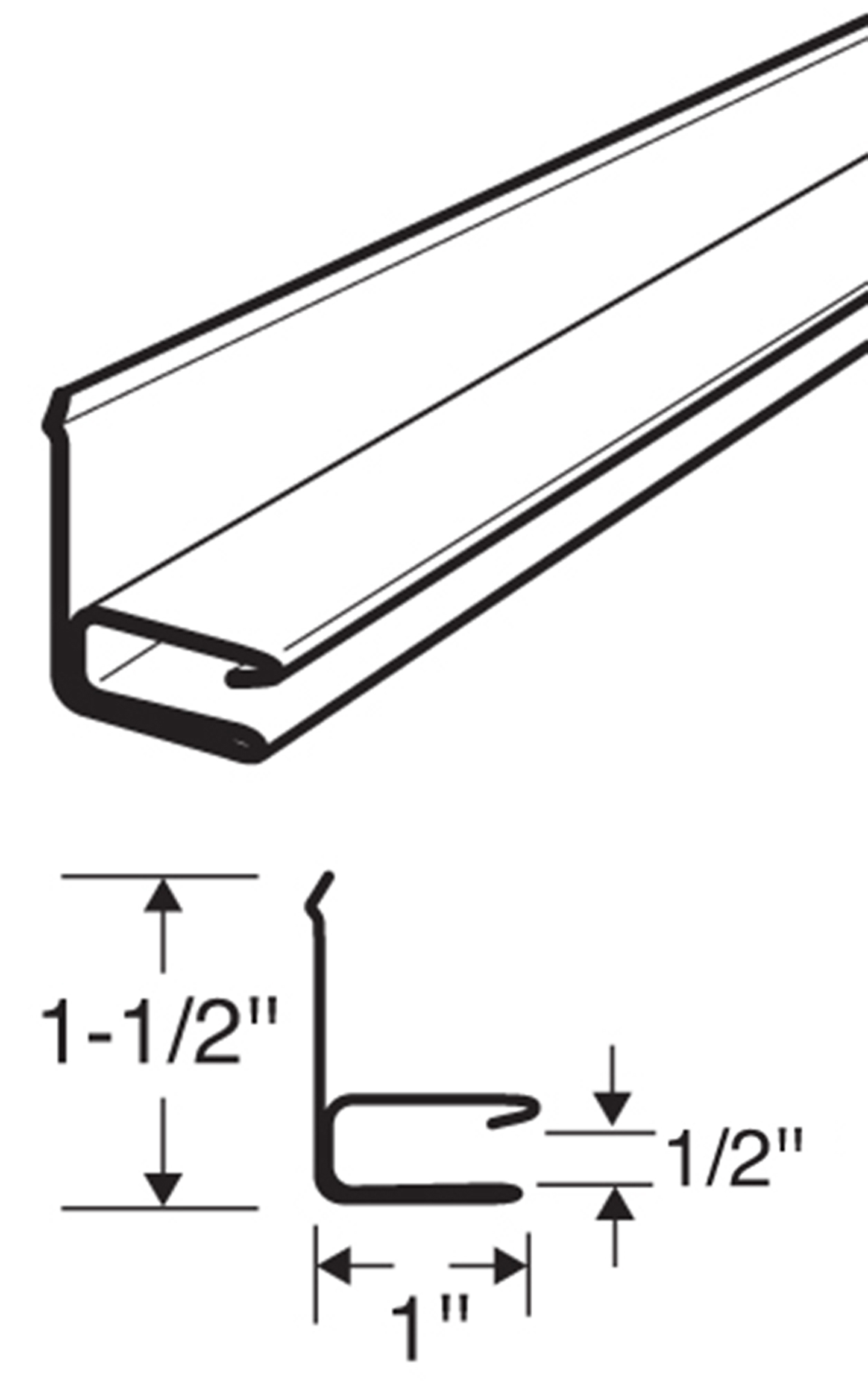 1/2" F Channel