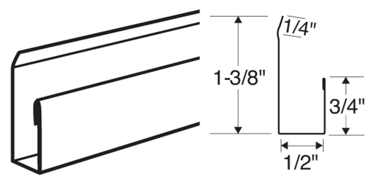 1/2" J Channel