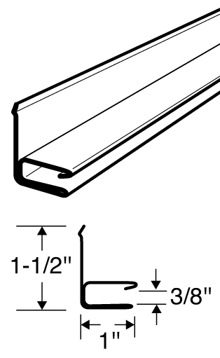 Reversible F Channel Soffit Starter