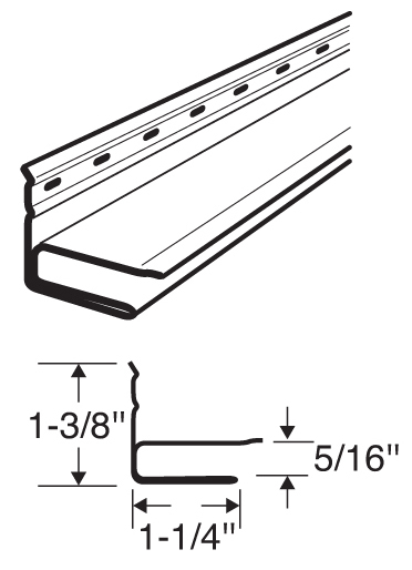 F Channel Soffit Starter